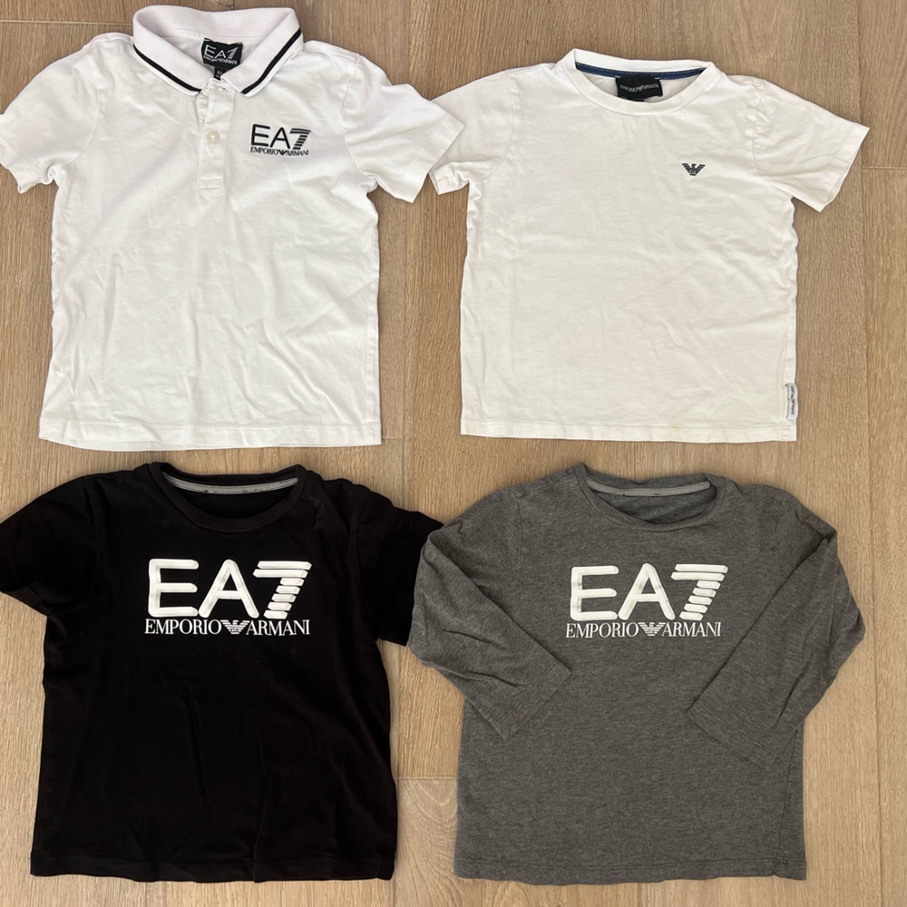 Boys’ Emporio Armani EA7 Tops T-shirts Size 4-6